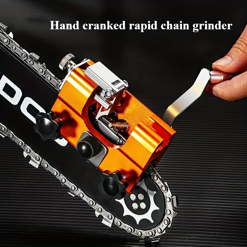 Hand-Crank Chain Sharpener – Chainsaw Sharpening Tool
