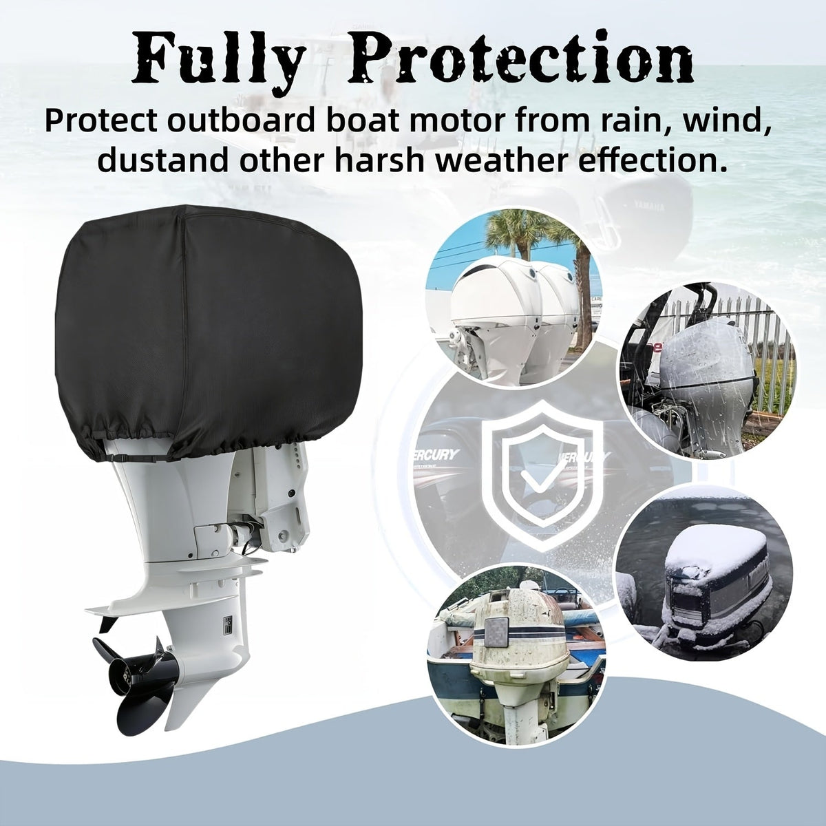 Marine Motor Cover 420D – Universal Protection