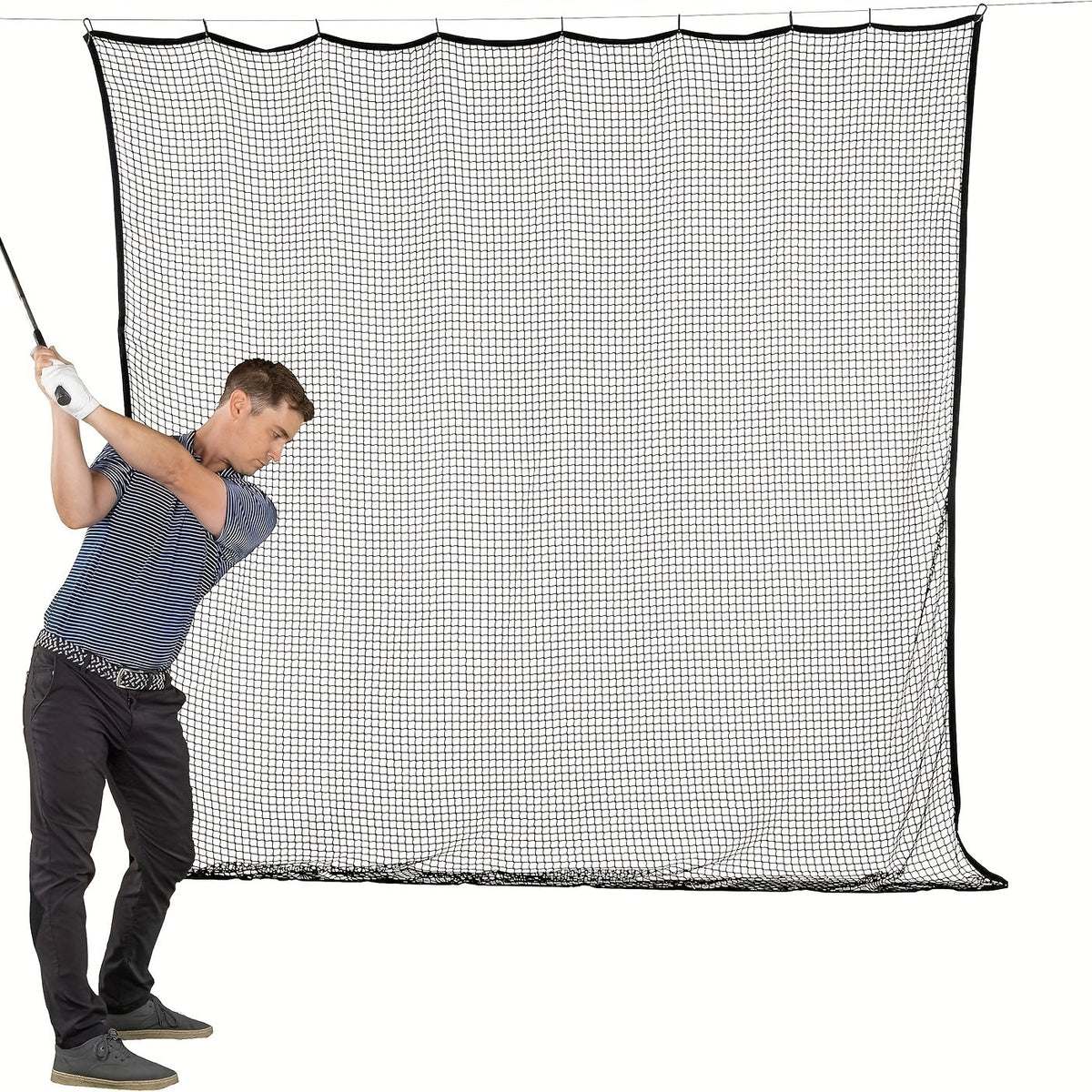 Golf practice net detail
