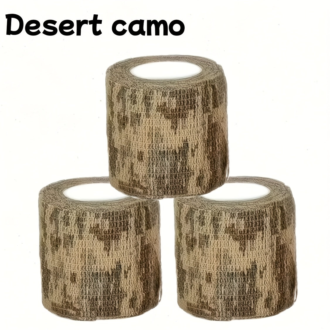 Three rolls in desert pattern