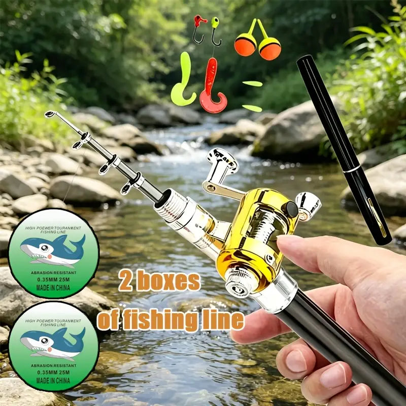 Mini fishing rod set