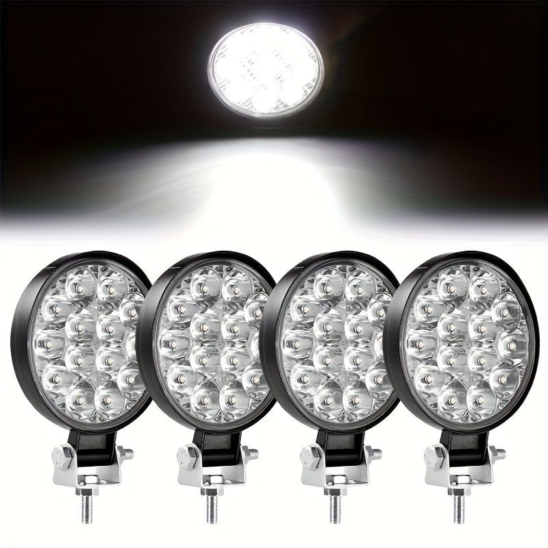 LED Work Lights 4-Pack – 3.3" Spotlight 12/24V