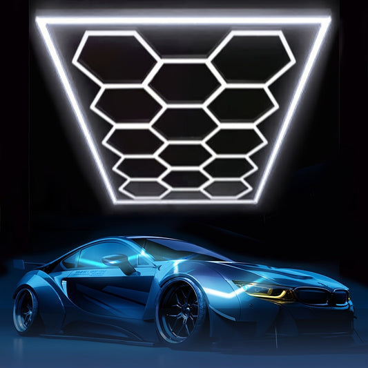 LED garage lighting hexagonal