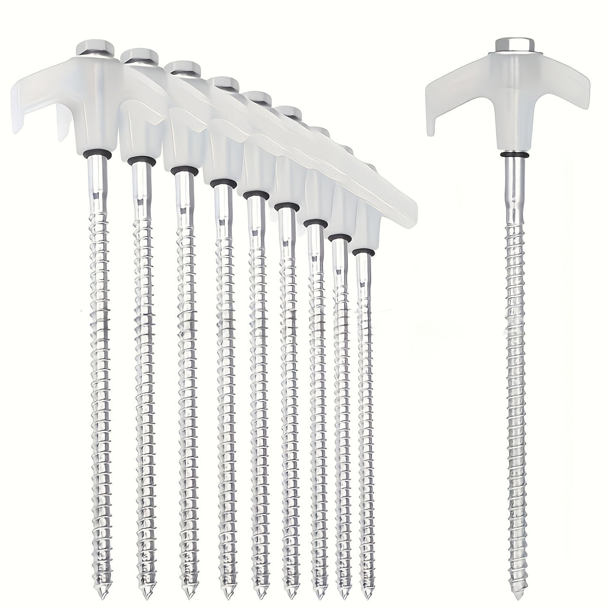 Screw Tent Pegs – Threaded Ground Anchors