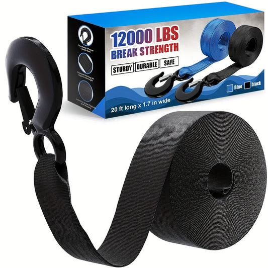 Boat trailer winch strap