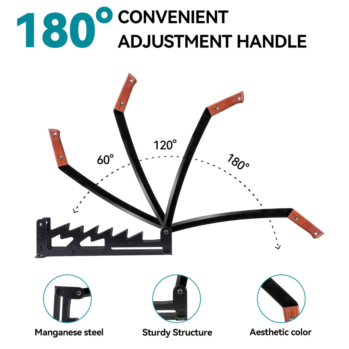 Manual Log Splitter – Wall-Mounted Cast Iron