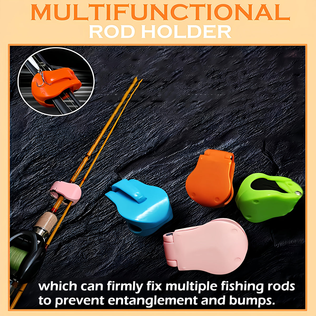 Fishing Rod Holder 4-Pack – Heavy-Duty Storage