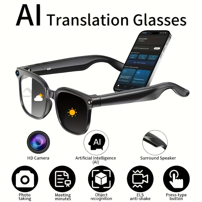 AI smart glasses in use