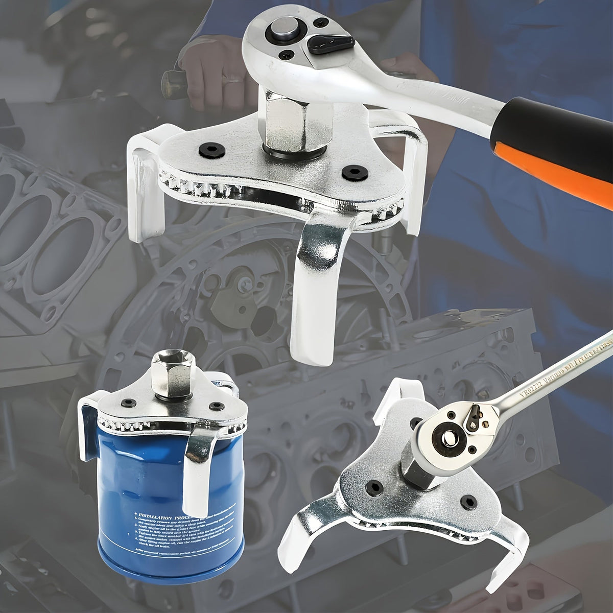 3-jaw oil filter wrench
