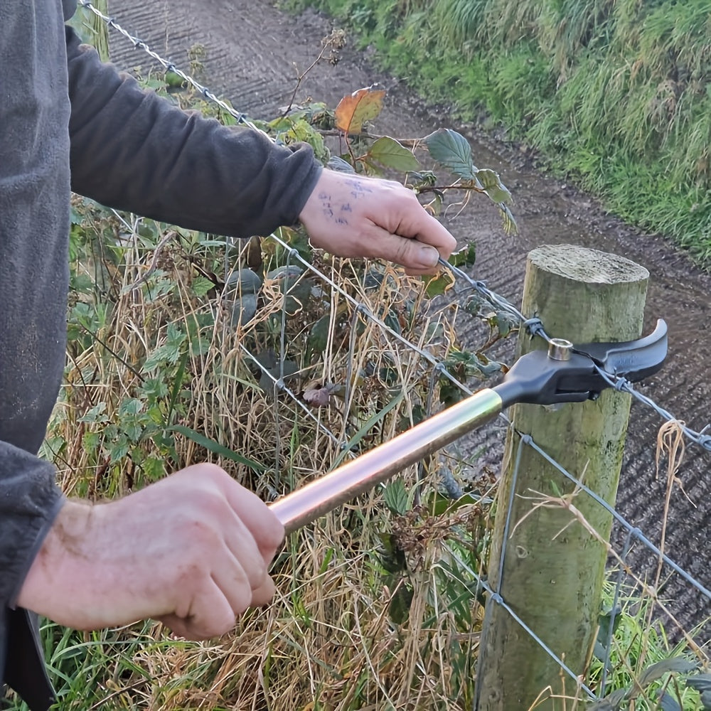 Heavy-duty fence strainer