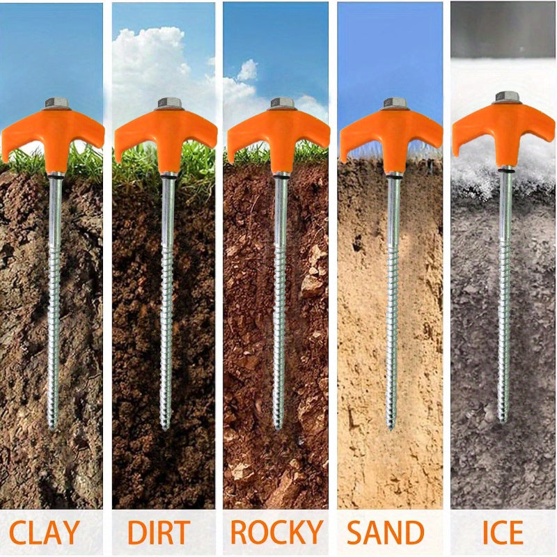 Screw Tent Pegs – Threaded Ground Anchors