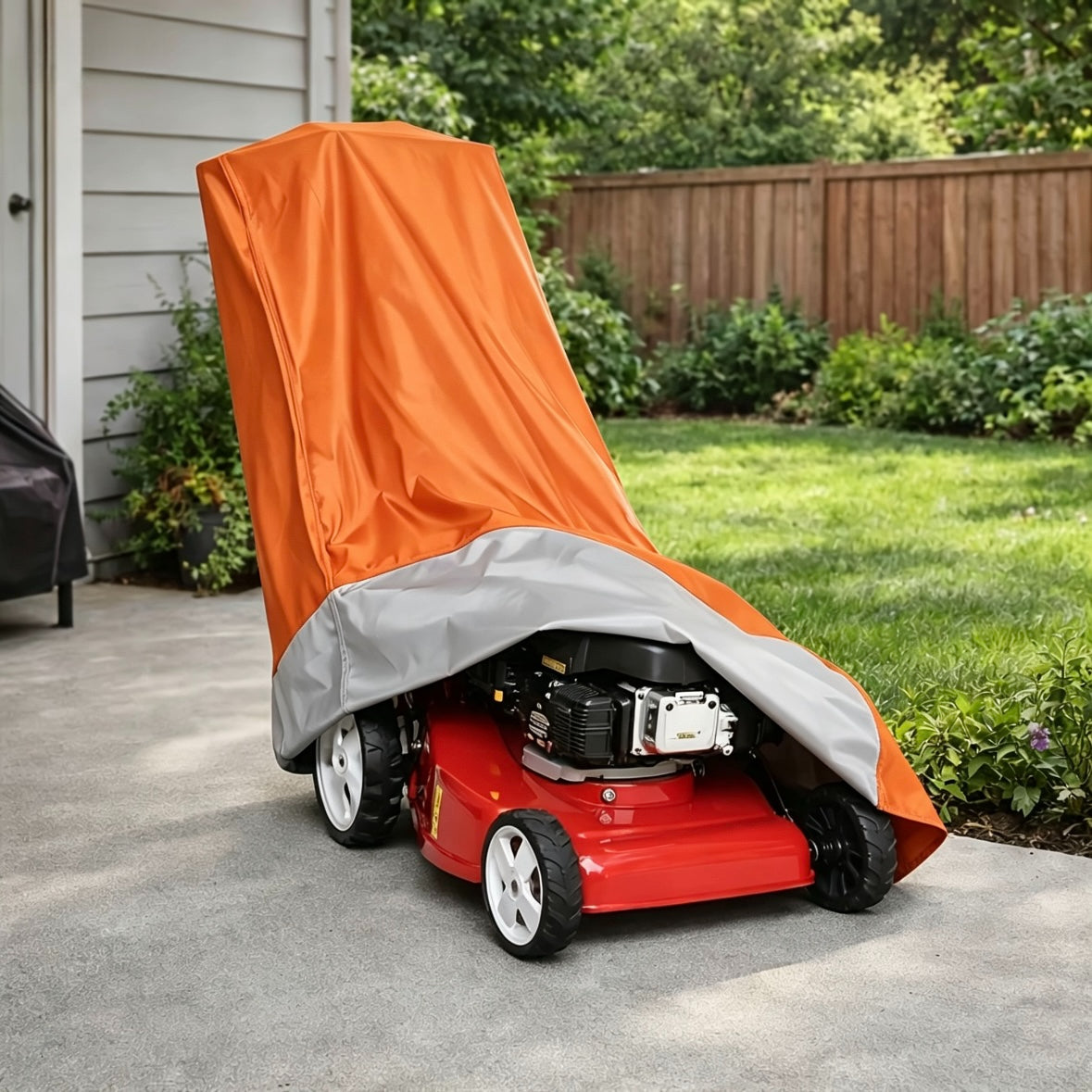Lawnmower cover in 600D Oxford