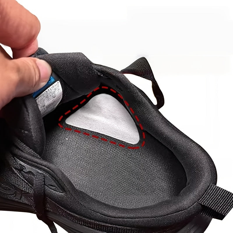 Shoe repair patch applied inside a shoe