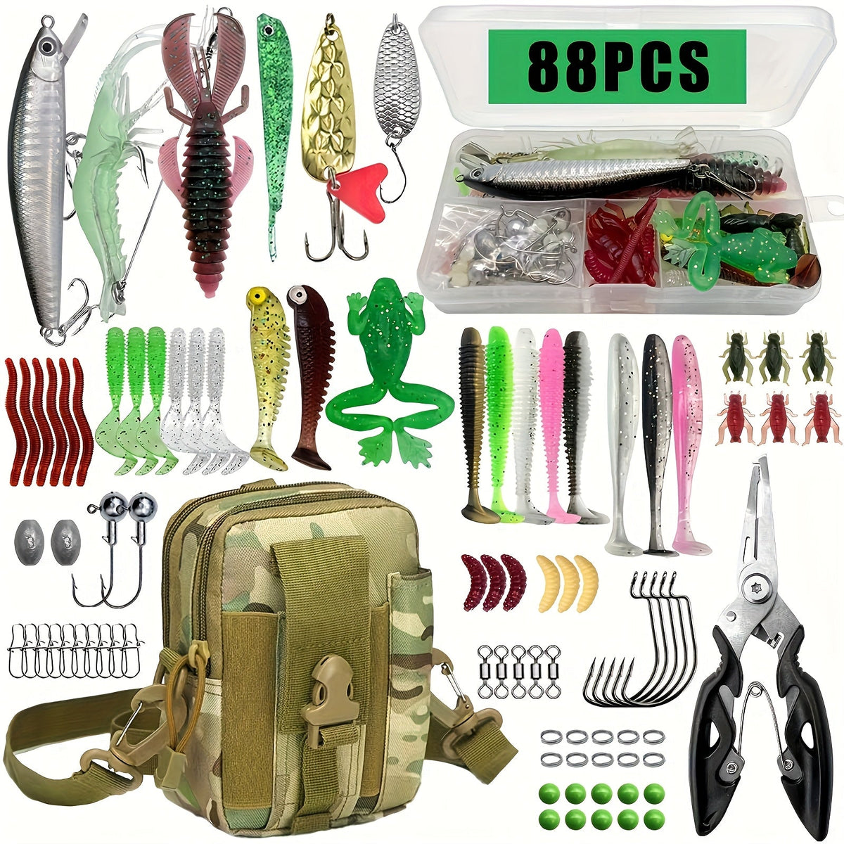 Contents of the fishing set