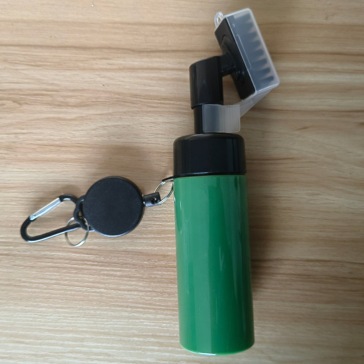 Golf club brush attached to bag