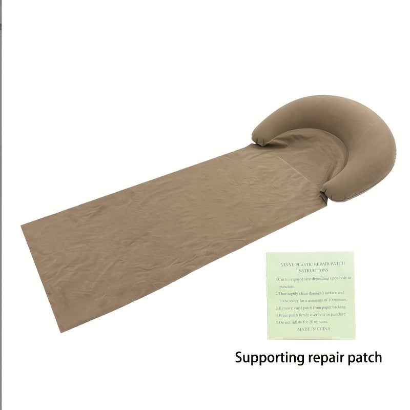 Beach Mat with Inflatable Neck Pillow – Sand-Free
