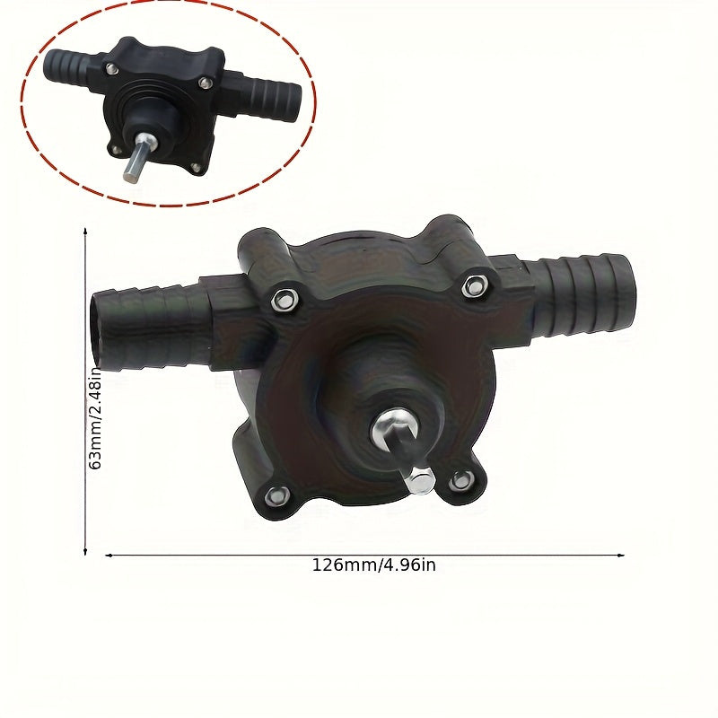 Manual Fluid Pump – Drill-Powered Transfer & Suction Pump