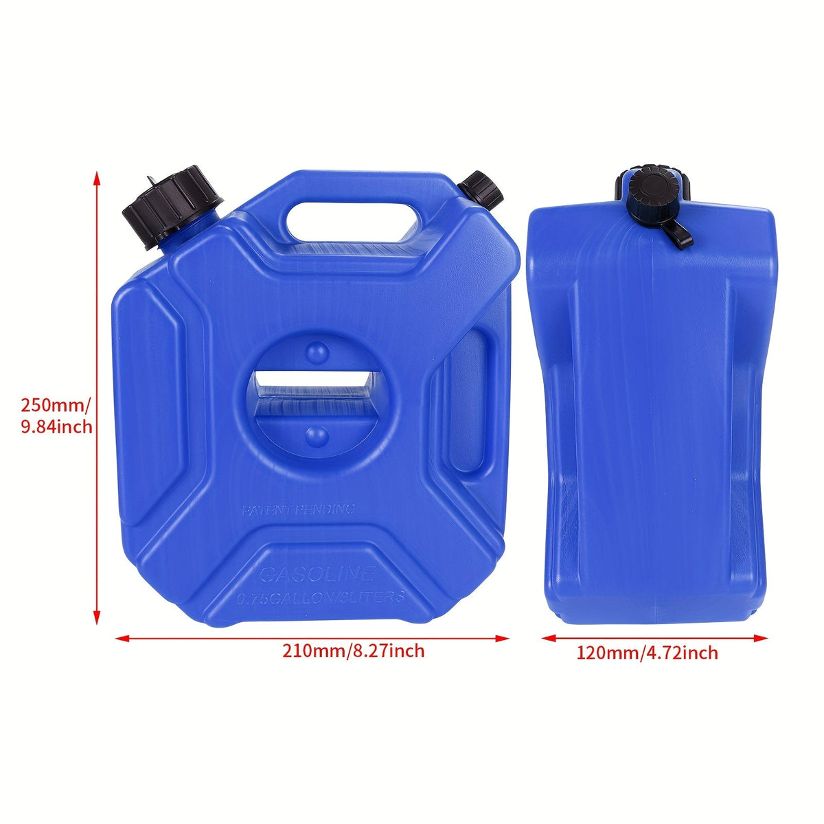 Petrol Can 3L Lockable – Reserve Tank for Motorbikes