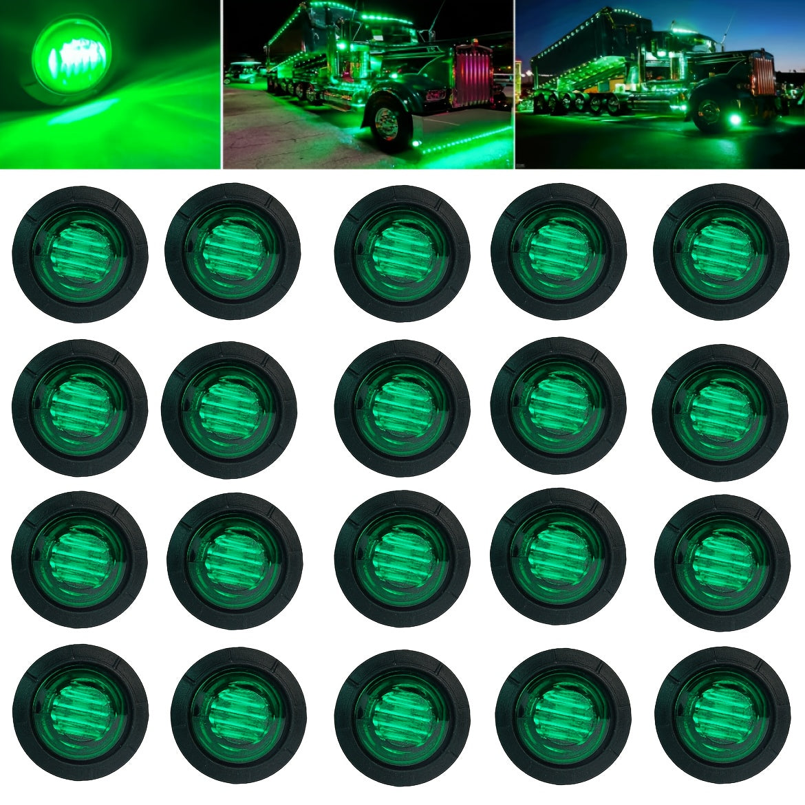 Side Marker Lights LED 20-Pack – 12V for Cars & Trucks