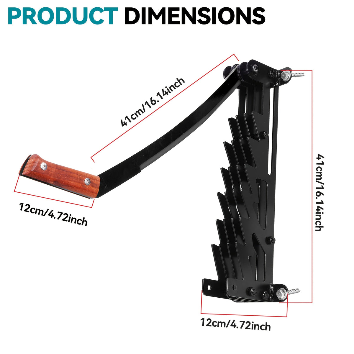 Manual Log Splitter – Wall-Mounted Cast Iron