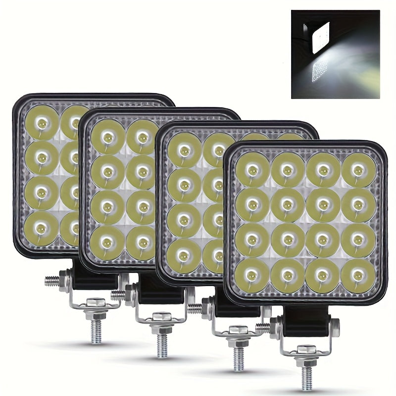LED Work Lights 4-Pack – 3.3" Spotlight 12/24V