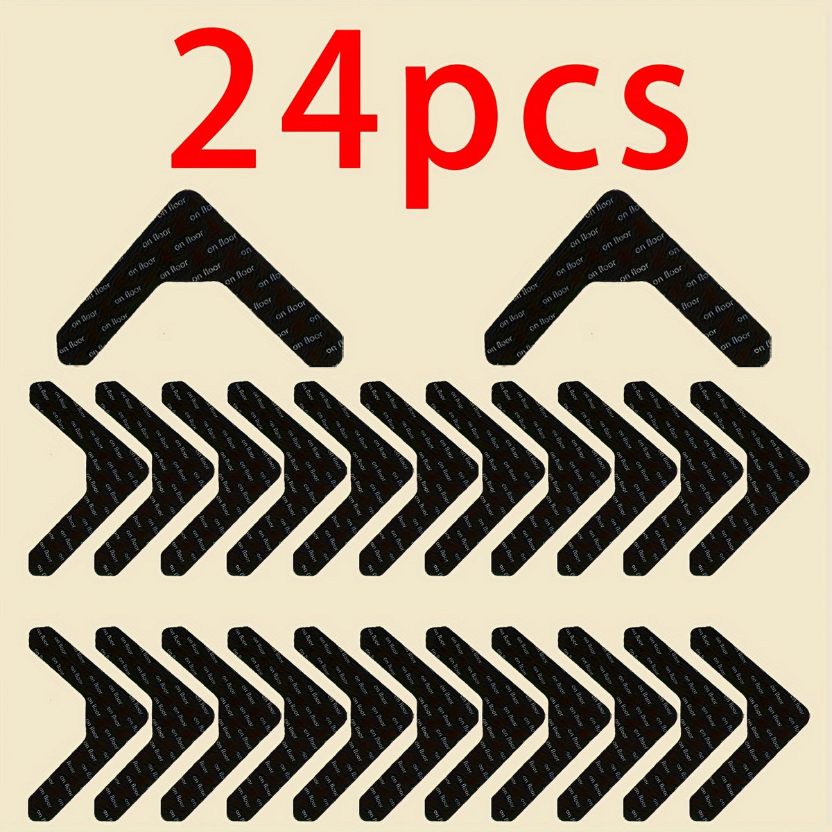 Anti-slip rug grippers close-up