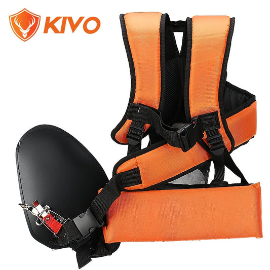 Double shoulder harness for trimmer
