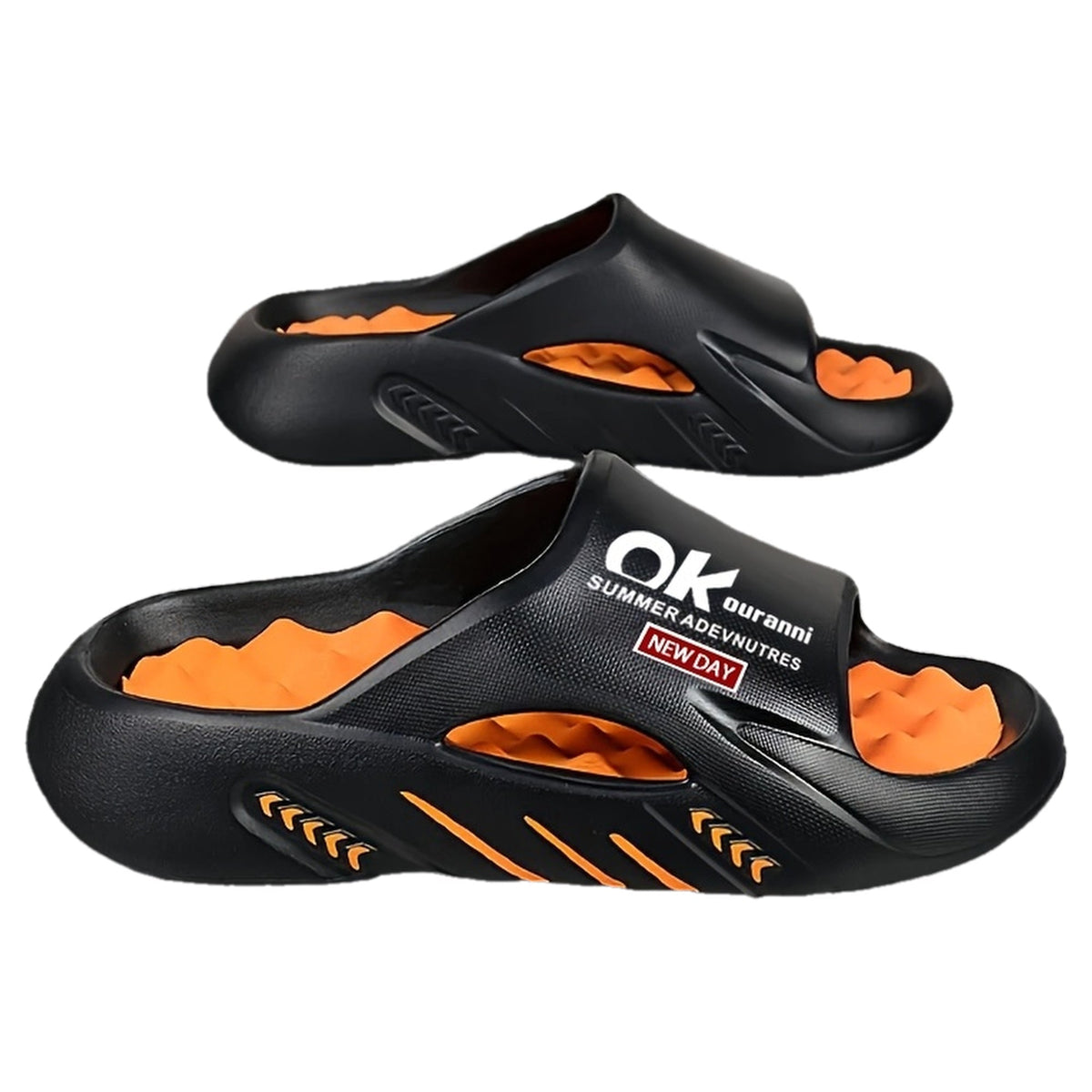 Ergonomic slippers with thick sole