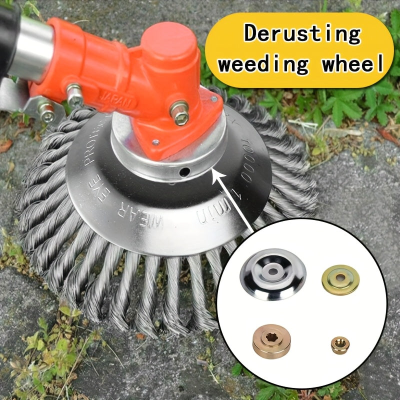 Steel wire brush heads for trimmer