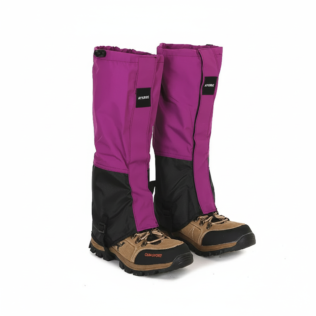 Gaiters in purple