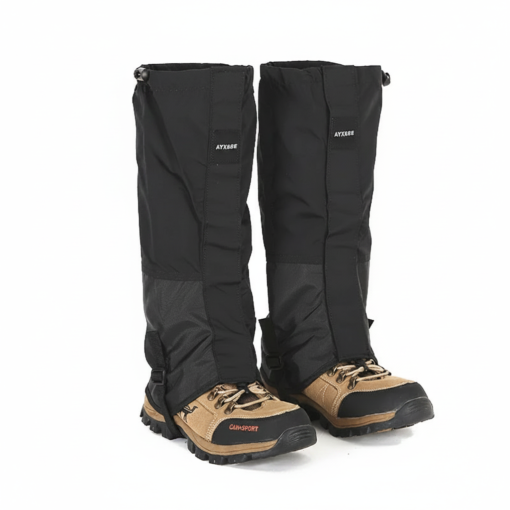 Gaiters in black