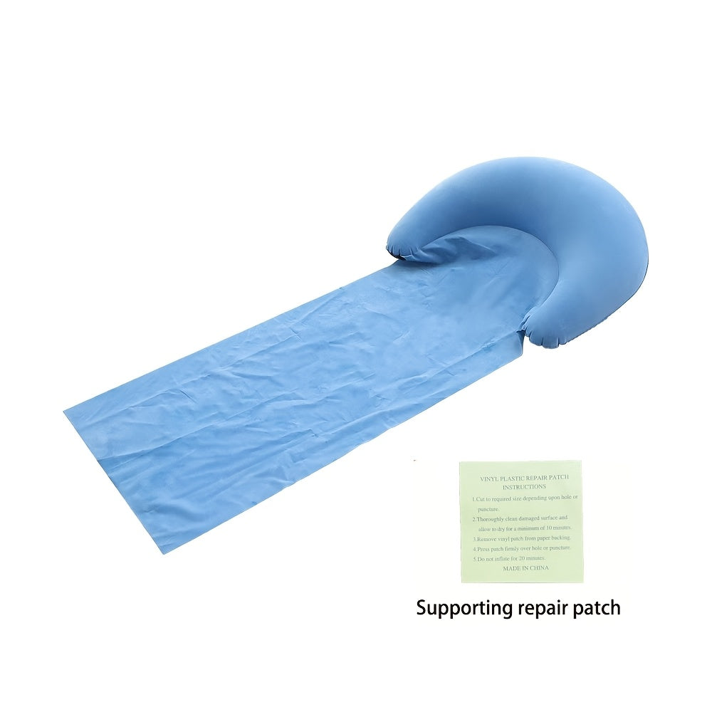 Beach Mat with Inflatable Neck Pillow – Sand-Free