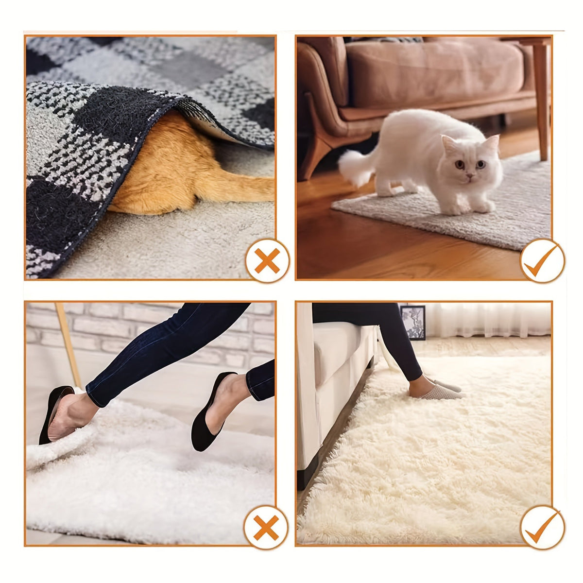 Anti-slip rug grippers, pack of 24