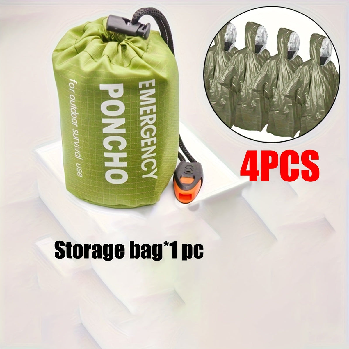 Emergency Rain Jacket – Lightweight & Packable Rain Cover
