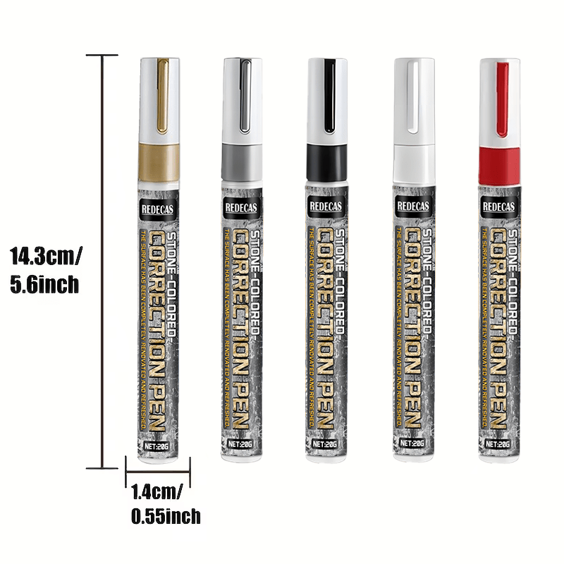 Dimensions – the pen is 14.3 cm long, tip Ø 1.4 cm