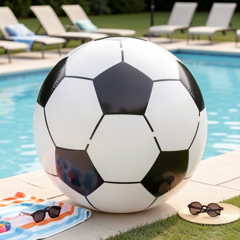 Giant 60 cm football by the pool