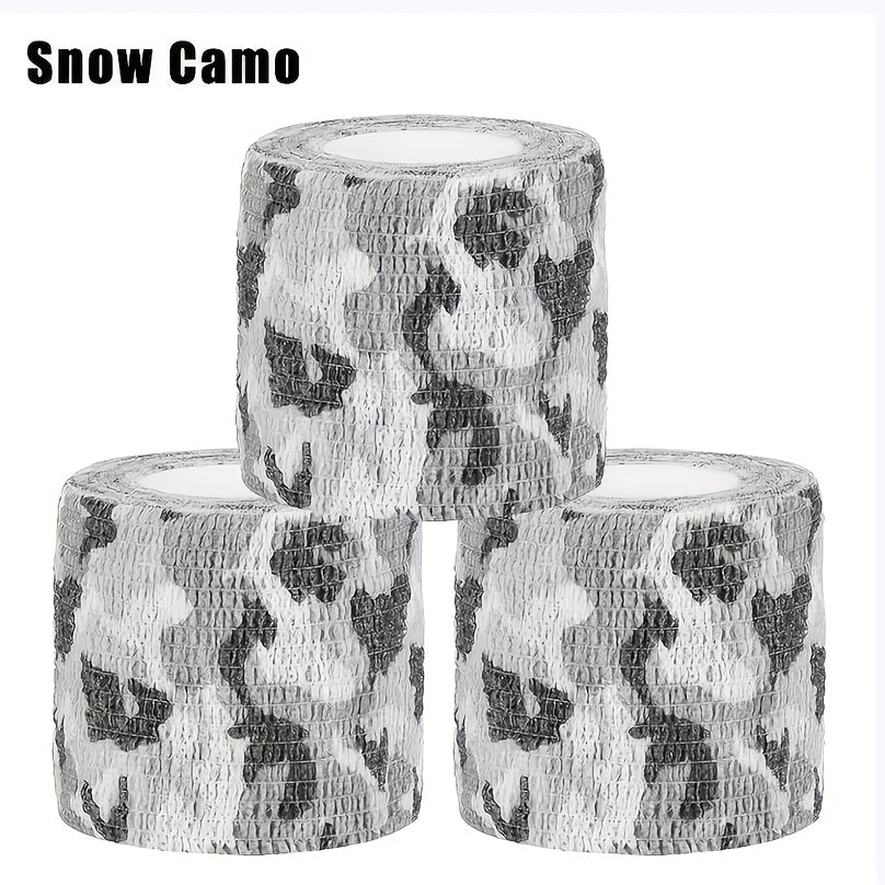 Three rolls in snow pattern