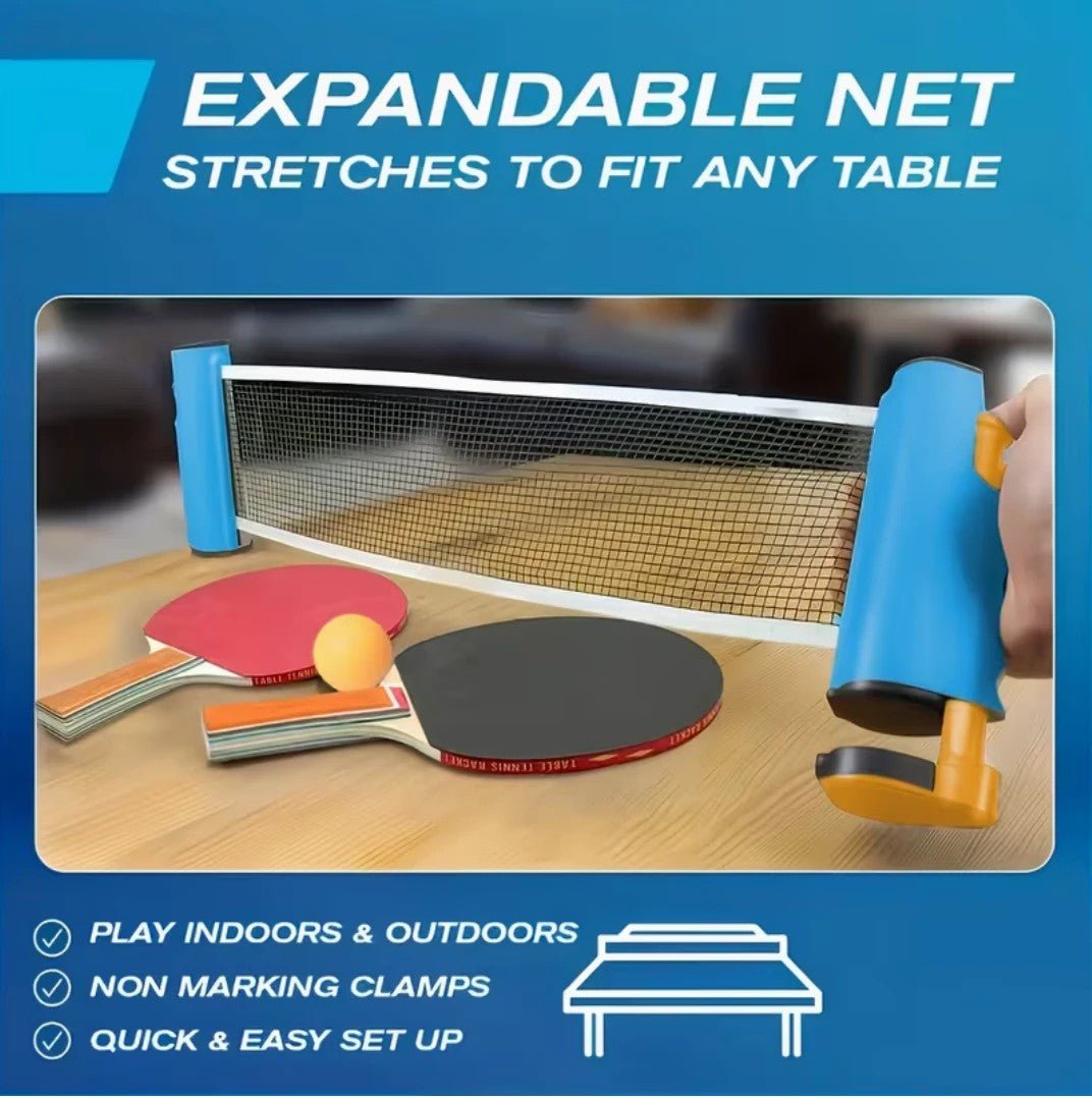 The net stretched across a full table