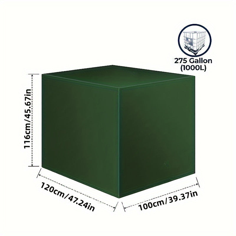 Dimensions – 120 × 100 × 116 cm, fits a 1000-litre IBC tank
