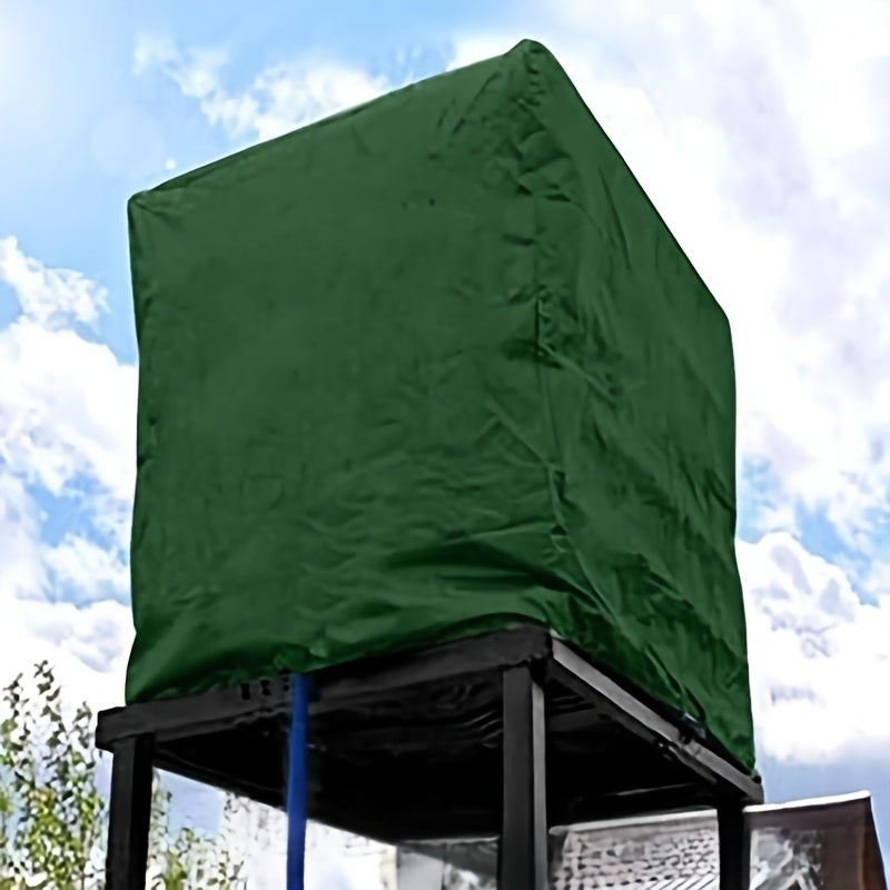 The cover on a raised IBC tank