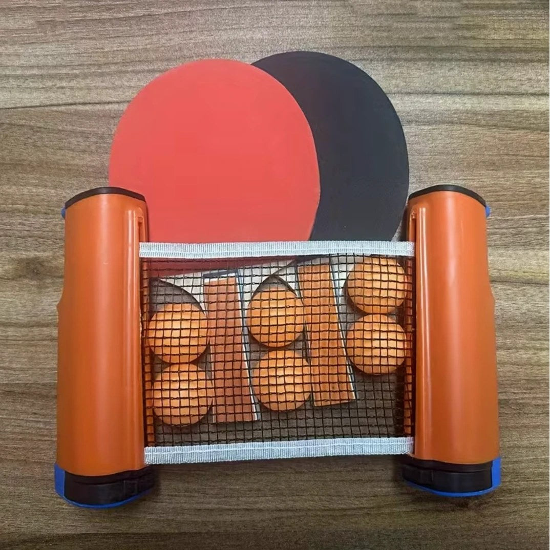 The set with orange net holders